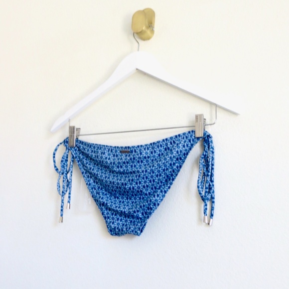 NEW! Kenny Flowers The Todos Santos Mini String Bikini Bottom Blue SZ S - Picture 11 of 15